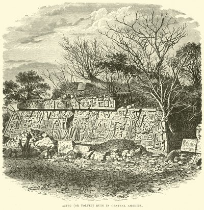 Ruina azteca (o tolteca) en Centroamérica de English School
