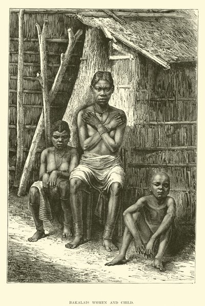 Mujeres y niño Bakalais de English School