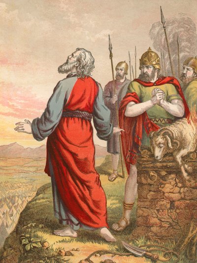 Balaam bendiciendo al pueblo de English School