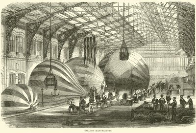 Fábrica de globos, octubre de 1870 de English School