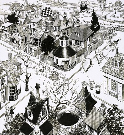 Globos sobre la ciudad de English School