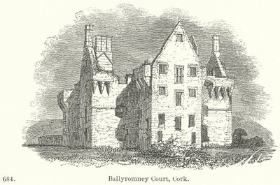 Ballyromney Court, Cork (grabado) de English School