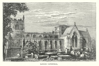 Catedral de Bangor (grabado) de English School