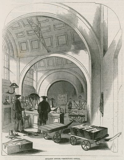 Banco de Inglaterra, Oficina de Bullion y Sala de Pesaje de Oro de English School