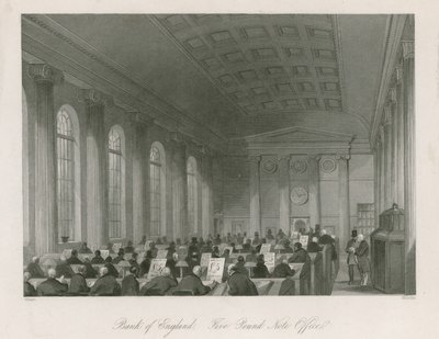 Banco de Inglaterra, Oficina de Billetes de Cinco Libras de English School
