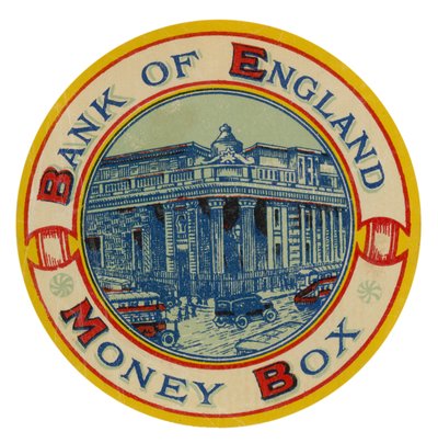 Banco de Inglaterra, caja de dinero de English School