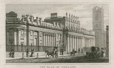 Banco de Inglaterra, Fachada Sur de Sir John Soane, 1823 de English School