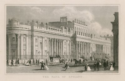 Banco de Inglaterra, Fachada Sur de Sir John Soane, 1823 de English School