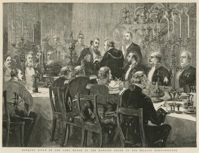 Banquete ofrecido por el alcalde en la Mansion House de English School