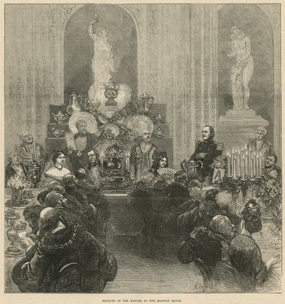 Banquete de los alcaldes en la Mansion House de English School
