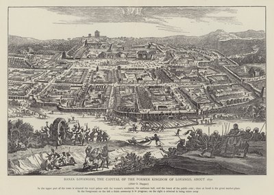 Banza Lovangiri, la capital del antiguo Reino de Lovango, alrededor de 1670 (foto) de English School