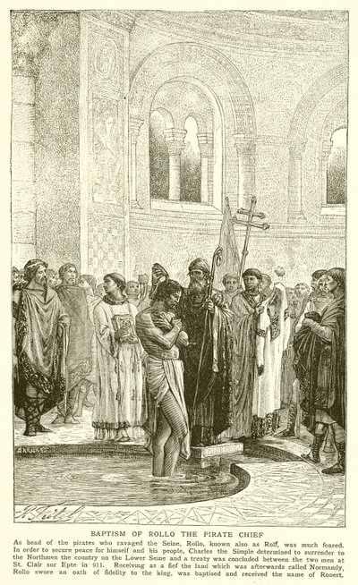 Bautismo de Rollo el jefe pirata de English School