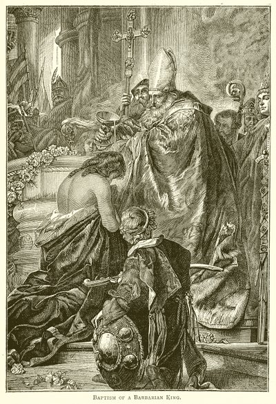 Bautismo de un Rey Bárbaro de English School