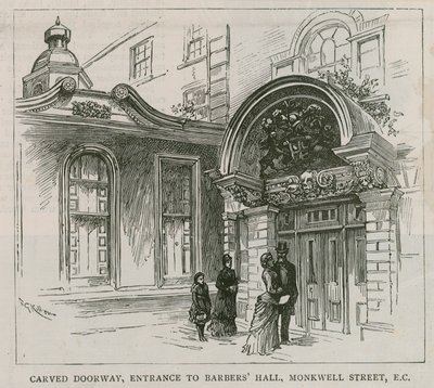 Barber Surgeons Hall, Monkwell Street, Londres de English School