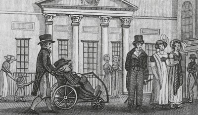 Bath, The Pump Room (grabado) de English School