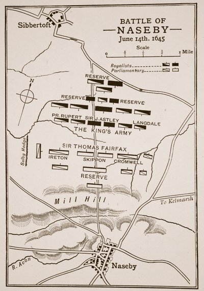 Batalla de Naseby, 14 de junio de 1645 de English School