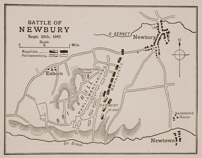 Batalla de Newbury, 20 de septiembre de 1643 de English School