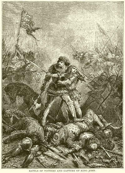Batalla de Poitiers y Captura del Rey Juan de English School