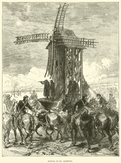 Batalla de St Quentin, enero 1871 de English School
