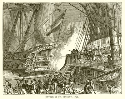 Batalla de San Vicente, 1797 de English School