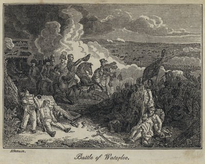 Batalla de Waterloo (grabado) de English School