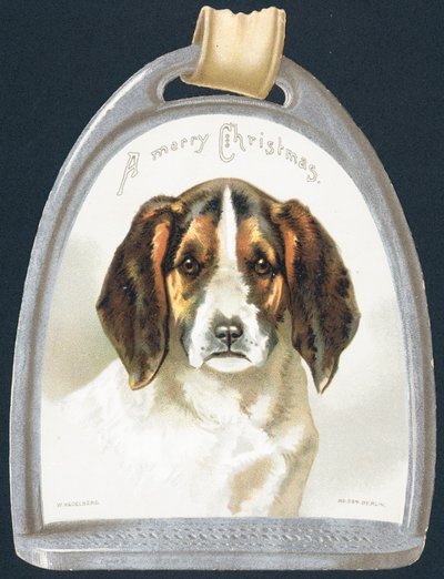 Etiqueta de beagle de English School