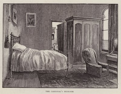 Dormitorio de Henry Edward Manning, cardenal católico inglés y arzobispo de Westminster de English School