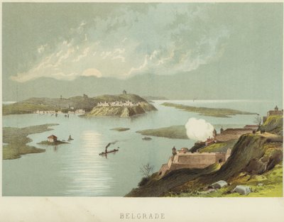 Belgrado en la confluencia de los ríos Sava y Danubio de English School