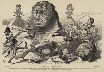 Benjamin Disraeli como el Impenetrable de English School