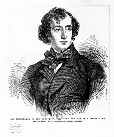 Benjamin Disraeli, c.1837 de English School