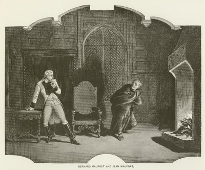 Bernard Mauprat y Jean Mauprat (grabado) de English School
