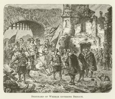 Bernhard de Weimar entrando en Brisach de English School