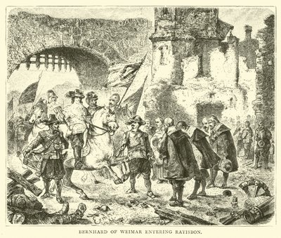 Bernhard de Weimar entrando en Ratisbona de English School