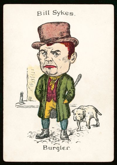 Bill Sykes, Burgler (litografía en color) de English School