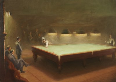 Partida de billar en Thurston, 1930 de English School