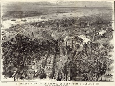 Vista aérea de Liverpool de English School