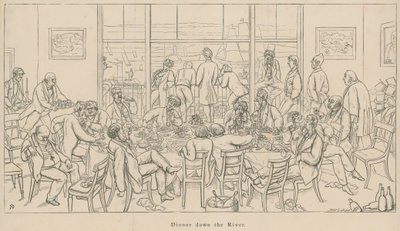 Vistas aéreas de la sociedad: Cena en el río de English School