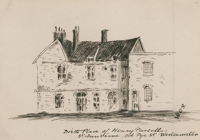 Lugar de nacimiento de Henry Purcell, St Anns Lane, Old Pye Street, Westminster de English School