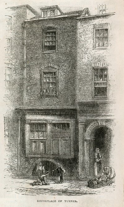 Lugar de nacimiento de J M W Turner en Maiden Lane de English School