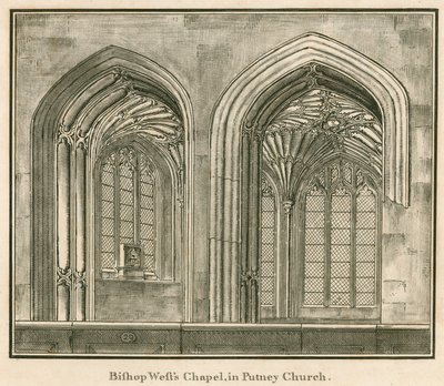 Capilla del Obispo West, Iglesia de Putney, Londres de English School