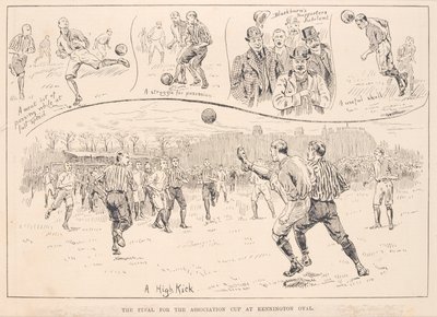 Blackburn Rovers vs. Nottingham County, de The Illustrated Sporting and Dramatic News, 23 de marzo de 1891 de English School