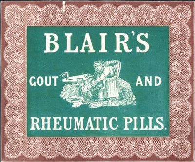 Píldoras para la gota y el reumatismo de Blair de English School