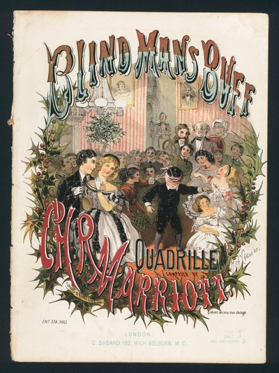 La gallina ciega, cuadrilla de C H R Marriott, portada de música victoriana de English School