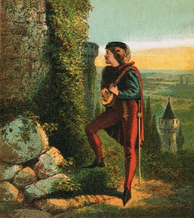 Blondel en la prisión de Ricardo de English School