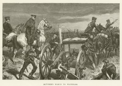 Marcha de Blücher a Waterloo de English School