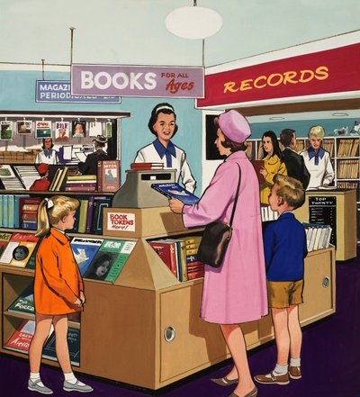Vendedora de librería de English School