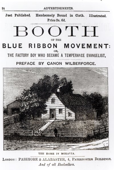 Puesto del Movimiento de la Cinta Azul, 1883 de English School