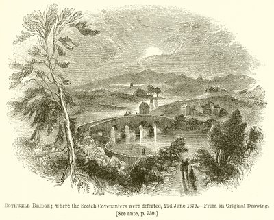 Puente de Bothwell; donde los Covenanters escoceses fueron derrotados, 22 de junio de 1679 de English School