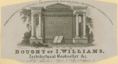 Comprado de I Williams, librero de arquitectura de English School