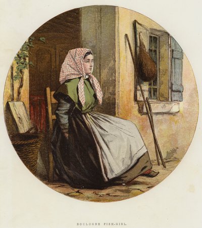 Chica-pez de Boulogne (cromolito) de English School